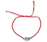 HANABASS Mini Stainless Steel Red Rope Bracelet Threaded Openable Design with Braided Cord for Daily Wear Symbolic Protection and Easy Filler Replacement