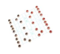 HANABASS Miniature Dollhouse Chinese Chess with Detailed Plastic Pieces Compact Portable Board Game Accessory for Dollhouse Scenes and Collectors Realistic Small Chess Table Decoration