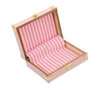 HANABASS Miniature Dollhouse Retro Suitcase Model Detailed Tiny Furniture Accessory for Vintage Dollhouse Decor for Micro Landscapes and Miniature Scenes Built