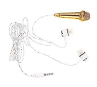 HANABASS Miniature Wired Microphone for Voice Recording Portable Vocal Mic for Singing and Podcasting Lightweight and Easy to Use for Phone Tablet and Computer