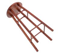 HANABASS Miniature Wooden Dollhouse Stool Chair Rustic High Bar Seat for Doll House Kitchen Scene Tiny Furniture Accessories for Creative Play and Decor