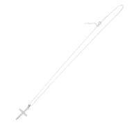 HANABASS Minimalist European-inspired Cross Pendant Necklace with Twisted Chain and Versatile Religious Charm for Women and Elegant Vintage Style Jewelry for Casual and Formal Wear