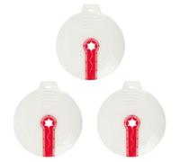 HANABASS Mixing Bowl Splash Guard Lid for Beating Eggs and Whipping Cream 3pcs Versatile Anti-Splash Cover Made of Pp and Silicone for and Mixing Bowl in The Kitchen