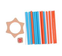 HANABASS Montessori Wooden Balance Stick Game with Bright Colors for Adults Interactive Patience Practice Enhancing Coordination Motor Skills and Social Connection for Family Gatherings