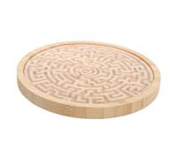 HANABASS Montessori Wooden Maze Board Game Sustainable Round Labyrinth Puzzle for Preschool Learning Critical Thinking Balance Training Educational Bead Maze Activity
