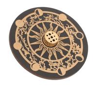 HANABASS Multi-functional Incense Holder Burner with Holes Wooden Incense Sticks Holder Made of Synthetic Material for Yoga and Outdoor Activities