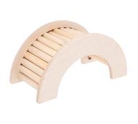 HANABASS Multifunctional Wooden Hamster Ladder Climbing Toy for Guinea Pig and Chinchilla PET Hideout Platform Natural Wood Suitable for Small Animals