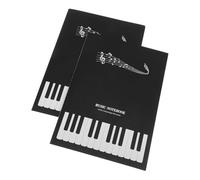 HANABASS Music Manuscript Paper Notebook with Five-line Staff Paper, Compact Design and Smooth Writing, Suitable for Musical Notations and Instrument Needs at Homes or Performances