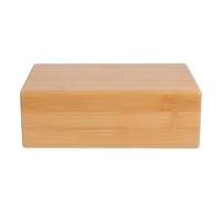 HANABASS Natural Bamboo Yoga Brick for Home Fitness Wooden Block Exercise Tool with Ergonomic Design for Stability Smooth Surface for Yoga Pilates Meditation Practice Portable and Easy to