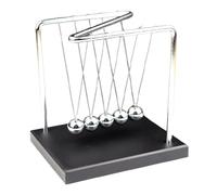 HANABASS Newton Pendulum Ball Desktop Physics Learning with Solid Wood Base Precision Balanced Cradle Swinging Balls for Science Education and Office Study Kinetic Motion Gadget for
