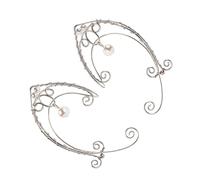 HANABASS Non Piercing Elf Ear Handmade Ear Clip Earrings Unique Curvy Design Fashion Accessories for Women