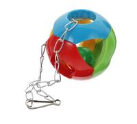 HANABASS Parrot Chewing with Central Ball Round Bird for Standing and Biting Suitable for All Caged Birds Strong Molar Plaything for Parakeets Cockatiels Lovebirds