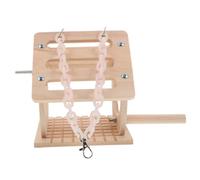 HANABASS Parrot Nesting Box Solid Wood Bird House with Hanging Chain and Wooden Perch Sturdy Outdoor Bird Nesting House Budgies