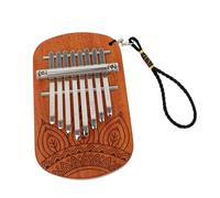 HANABASS Patterned Thumb Piano Creative Tone Kalimba Mini Thumb Piano for Beginners Musical Instrument Practice