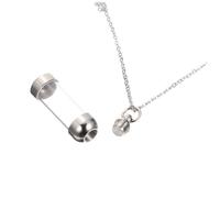 HANABASS Pet Ash Necklace for Dogs and Cats and Keepsake Pendant for Ashes Memorial Jewelry for Lightweight Cremation Souvenir Necklace