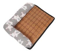 HANABASS Pet Cooling Bed Non-slip Dog Rattan Mat Nest Double-sided Pillow s Size Summer Cooling Pad Chew-resistant Anti-slip Sleeping Mat for Small Dogs