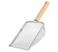 HANABASS Pet Reptile Litter Scoop Animal Waste Cleaner for Turtles Lizards Snakes and Frogs Mesh Design for Easy Cleanup Wooden Handle