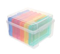 HANABASS Photo Organizer Box Plastic Photo Storage Box Easy to Open and Close Not Easy to Break Or Deform for Desktop Use