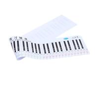 HANABASS Piano Keyboard Chart 88 Key Practice Guide PVC Hand-Rolled Anti-Ink Sheet with Key Ratio Design for Beginner Piano Students and Teacher Teaching Aid