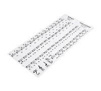 HANABASS Piano Sticker Keyboard Key Key Adhesive Piano Beginner Decal Stickers for Notes Overlay Accessories