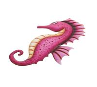 HANABASS Pink Iron Sea Horse Wall Hanging Delicate Style Home Decoration Ornament for Home Decoration and Hotel