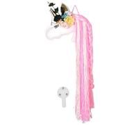 HANABASS Pink Unicorn Hair Accessories Organizer for Wall Hanging Cloth Material, Space Saving and Easy Cleaning Design, for Home Organisation and Storing Hair Bows