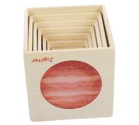 HANABASS Planet Stacking Cubes Educational for Cognitive Development Interactive Montessori Boxes Stacker for Logic Thinking and Imaginative Play