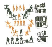 HANABASS Plastic Army Men Realistic Soldiers Action Figures for Educational Military Playset for Boys Imaginative Sand Table Scenes Birthday Gift and Room Decor