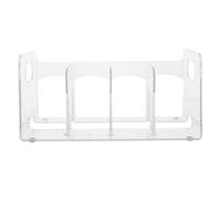 HANABASS Plastic Bookends for Desktop Vertical Storage and Multifunctional Organizing, for Bookcase and Bedroom Use, Office and Student Desk File Organizer