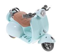 HANABASS Plastic Hamster Motorcycle Toy with 360° Rotating Swing, Blue Musical Pet Plaything for Small Animals, Compact Hamster Cage Ornament and Nest Landscape Decoration