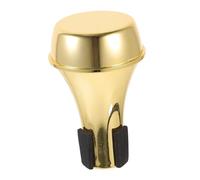 HANABASS Plastic Trumpet Straight Mute Mini Silencer Abs Material Gold Tone Trumpet Practice Mute Brass Instrument Accessory for Beginners and Players