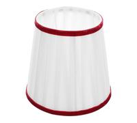 HANABASS Pleated Fabric Lamp Shade with Easy Installation Soft Light Filtering Cloth Lampshade Elegant Rustic Design Replacement for Table and Bedside Lamps for Dining Area