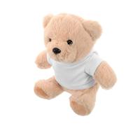 HANABASS Plush Bear with Blank T Shirt for DIY Sublimation Soft Stuffed Animal for Showers Birthdays Christmas Creative Personalised for Collectors