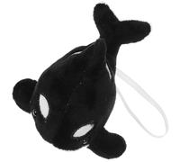 HANABASS Plush Orca Whale Stuffed Animal Soft Cuddly Shoulder Ornament for Party Costume Ocean Animal Model Decor