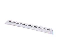 HANABASS Portable 88-Key Piano Keyboard Practice Chart Five-Line Notation Guide for Beginners Easy Reference Aid for Learning Piano Fingering Techniques