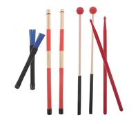 HANABASS Portable Drumstick Kit with Anti-slip Mallet Storage Bag 8pcs Percussion Accessories for Kids and Adults