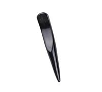 HANABASS Portable Horn Scraping Tool Acupuncture Stick for Body Massage and Relief Lightweight Black Solid Horn Scraper with Rounded Edges Promotes for Home and Travel Use