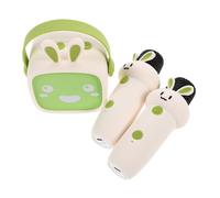 HANABASS Portable Karaoke Machine with Wireless Microphone Mini Speaker for Singing Storytelling Bedtime Compact Travel-friendly Design