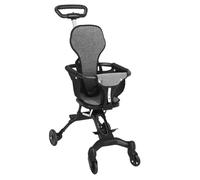 HANABASS Portable Lightweight Travel Stroller for Boy Girl and Easy One-Hand Fold Compact Airport Stroller with High Landscape Seat Full Enclosure Safety and Adjustable Handle for Airplane