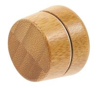 HANABASS Portable Lip Balm Tin with Screw Lid Reusable Bamboo and Aluminum Cream Case for Lipstick Eye Cream Leak-Resistant Travel Container Gift for Family and Friends