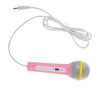 HANABASS Portable Microphone with Amplifying Function Voice Capture Replaceable Design for Early Education Singing and Pretend Play Mic for Little