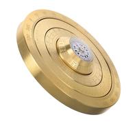 HANABASS Portable Mini Feng Shui Compass Solid Bagua Decoration Copper Luo Pan Traditional Handheld Tool for Accurate Enhancement and Pocket Convenience