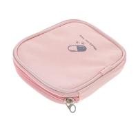 HANABASS Portable Small Medicine Pill Organizer Bag, Travel Pouch with Storage Compartments, Outdoor Camping and Hiking Medical Supplies Case, Pink