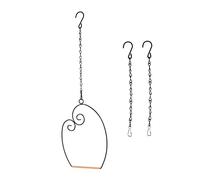 HANABASS Portable Swing Stand with Hanging Chains Durable Parrot Perch Rack for Outdoor Use Multi Bird Wide Platform for Physical Activity and Claw Grinding