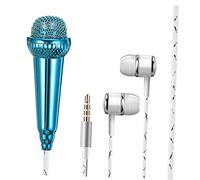 HANABASS Portable Wired Microphone for Voice Recording Tiny Mobile Phone Mic for Podcasting Singing and Live Streaming Convenient Plug and Play Design Compatible with Smartphones