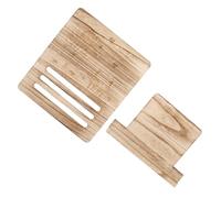 HANABASS Portable Wooden Music Stand for Desk - Vintage Style Sheet Music Holder, Bookstand for Reading, Cookbook and Document Display Rack, Light Wheat Color