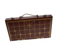 HANABASS Portable Wooden Xiangqi Set Dual Use Storage Box and Chessboard for Travel Traditional Chinese Chess Game Detailed Craftsmanship with Built in Handle Suitable for Beginners and