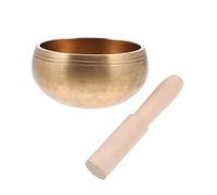 HANABASS Premium Copper Meditation Singing Bowl with Mallet Cushion Mat Healing Music Tool for Mindfulness Relaxation in Yoga and Meditation Lightweight Portable
