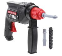 HANABASS Pretend Play Repair Tool Kit for Educational Simulation Electric Drill with Drill Bits Black for Indoor Outdoor Creative Learning and Logical Thinking Development
