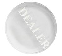 HANABASS Professional Crystal Poker Dealer Button Transparent Game Dealer for Tournaments Card Clubs for Players Easy to Spot Table Design